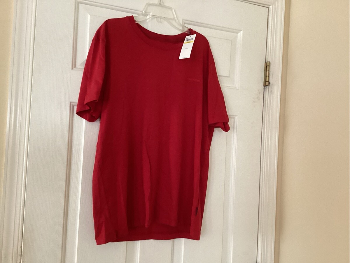 NEW Calvin Klein Men's Liquid Touch Crewneck T-Shirt Tee Red Sz M