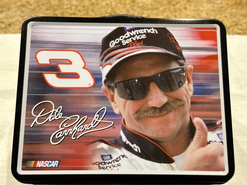 DALE EARNHARDT #3 GOODWRENCH SERVICE PLUS NASCAR METAL EMBOSSED LUNCH BOX 2004 - Picture 3 of 9