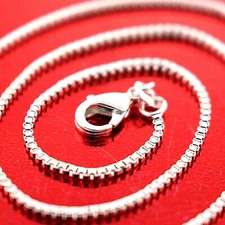 Necklace Pendant Chain Genuine Real 925 Sterling Silver Filled Solid Fine Box