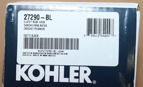 Kohler 27290-BL Elate Single Robe Hook for sale online | eBay