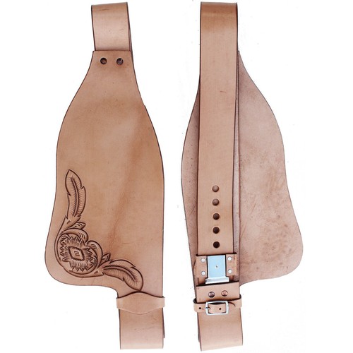 Garde-selle Western Cuir Véritable - Fenders Et étriers De Rechange