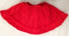 Red Net 14" Elastic Waist Sheer Tutu Crinoline Girl Skirt Costume