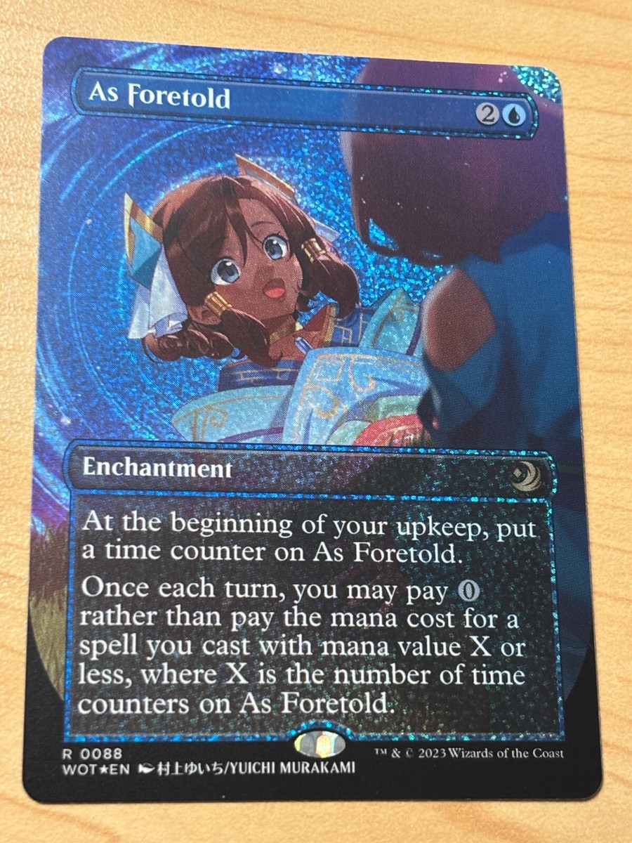 As Foretold (CONFETTI FOIL) [NM] - Wilds of Eldraine: Enchanting