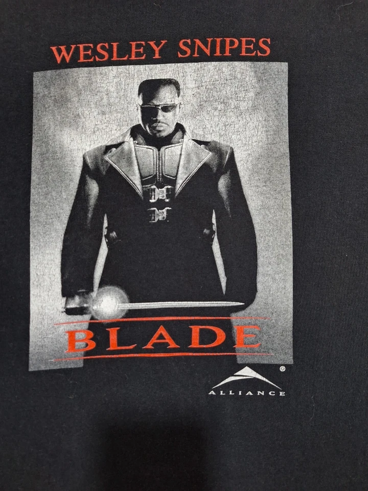 Vintage H20 Halloween promo Blade Movie T shirt Alliance film Wesley Snipes XL - Image 3 of 4