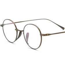 Vintage Pure Titanium Retro Eyeglass Frames Optical RX Eyewear Glasses 48-21-145