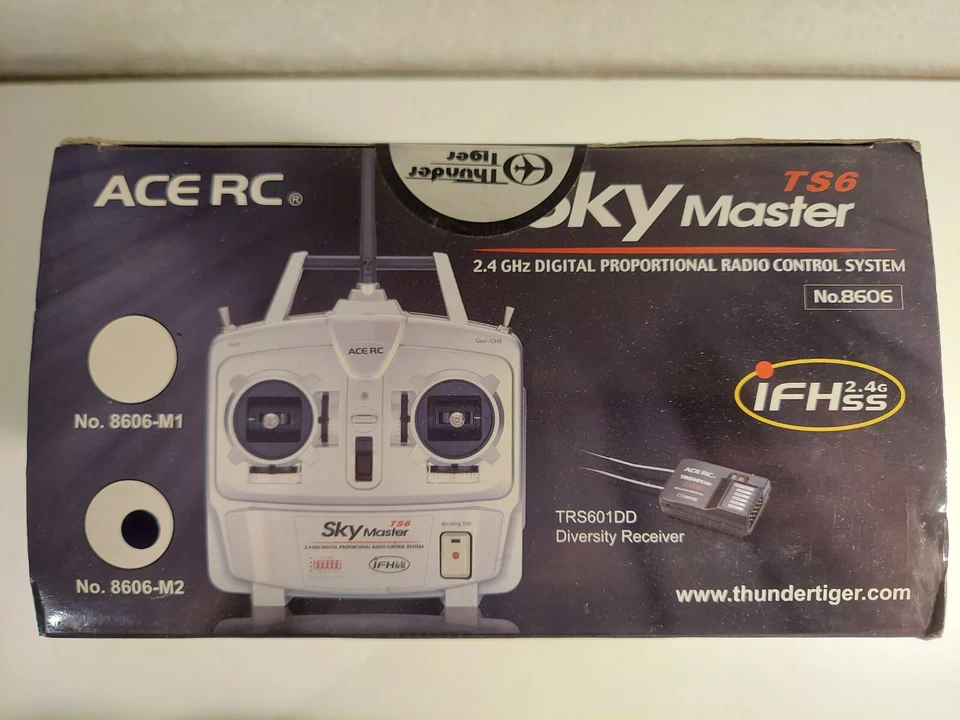 Thunder Tiger RC Accessory ACE SkyMaster TS6 2.4GHZ 6CH Transmitter 8606-M2R6 - Image 4 of 4