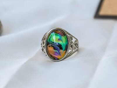 Limited Edition Opalescent Oval Stone Mood Ring
