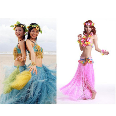 Costume Hawaiano PHOGARY 8 Pezzi - Gonna Hula, Lei Fiori, Occhiali Ananas Per Feste A Tema - Foto 8