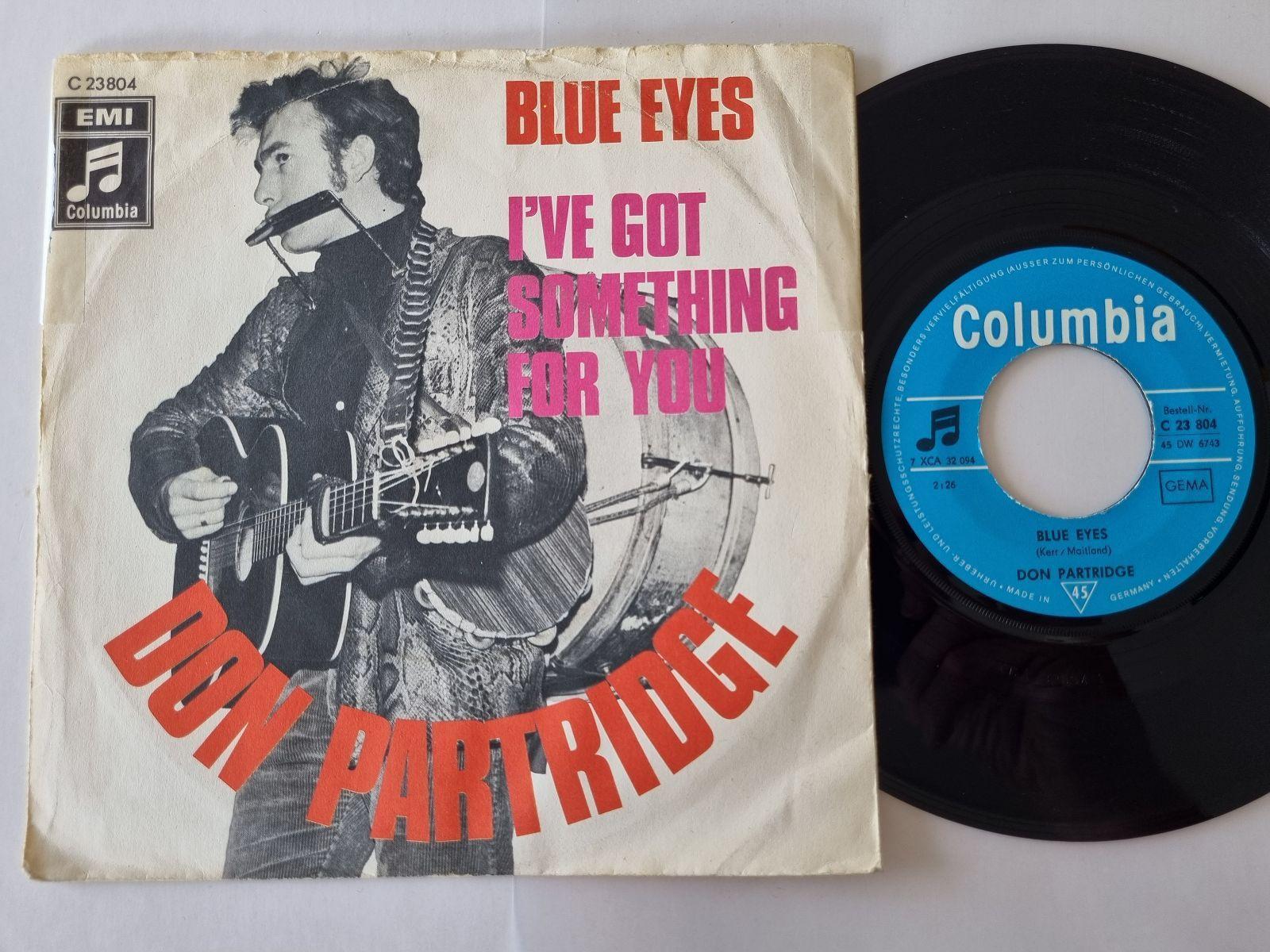 7"" Single Don Partridge - Blue eyes Vinyl Germany