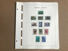 Yugoslavia 1954 Complete Year Set in LEUCHTTURM Album Pages (95% MNH)