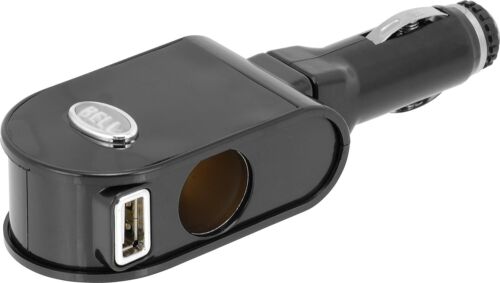 Auxiliary USB/Power Outlet 12V Car DC Cigarette Lighter Socket Plug Adapter LED - 第 1/1 張圖片
