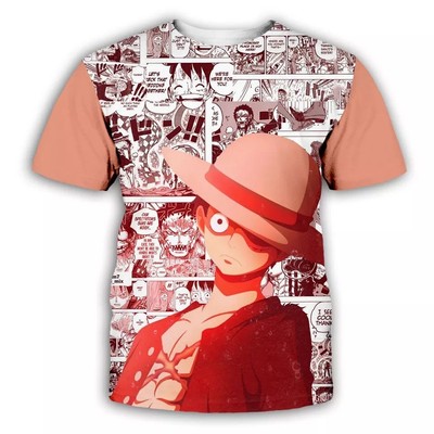 T-shirt One Piece Homme, Manches Courtes, Du 1m10 Au XXL - Choix Du Modèle Et De La Couleur
