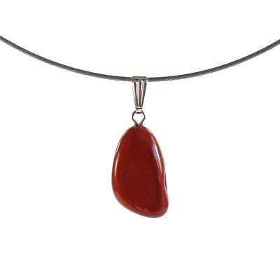 Jaspis Rot Anhänger Freeform