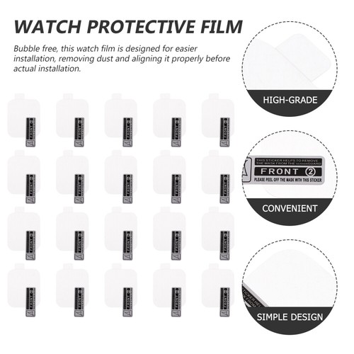 20 sztuk Folia do zegarka Ekran Pokrowce ochronne Smartwatch Protectors - Zdjęcie 12 z 12