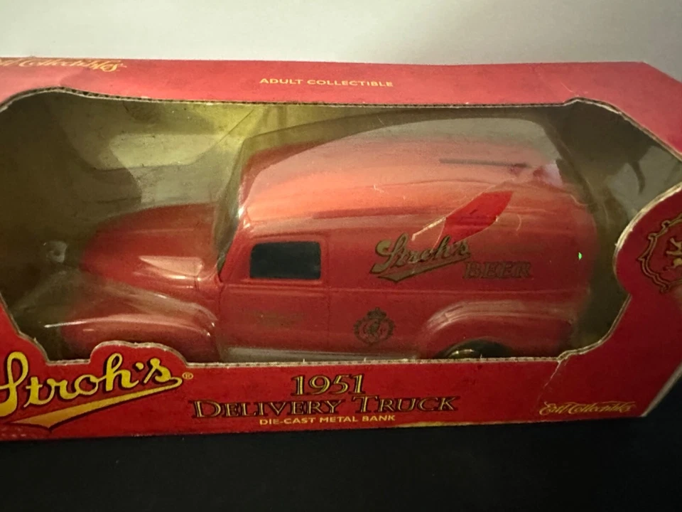 ERTL Stroh’s 1951 GMC 送货卡车压铸银行凯迪拉克 5840 — 第 3/4 张图片