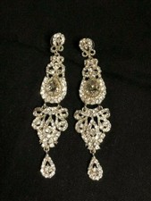 Elegant Chandelier Crystal Dangle Earrings for Prom, Wedding, Pageant&nbsp;