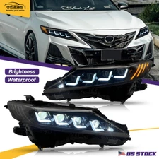 LED Sequential Headlights For Toyota Camry 8Th Gen 2018-2023 Front Lamps Pair