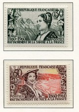 TIMBRE FRANCE NEUF N° 1246/1247 ** SAVOIE COMTE DE NICE