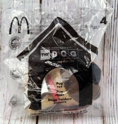 2004 Original The Dog Artlist Collection McDonald's Plush #4 PUG New