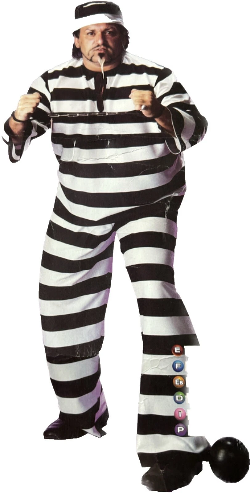 Convicto/prisionero/recluso sintético Disfraces Unisex