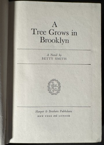 VINTAGE A Tree Grows in Brooklyn 1943 HC 1st Edition by Betty Smith - Picture 4 of 9
