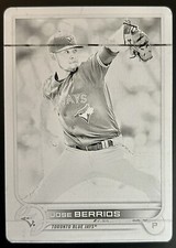 Jose Berrios Printing Plate Black 1/1 2022 Series 1 #29 Toronto Blue Jays