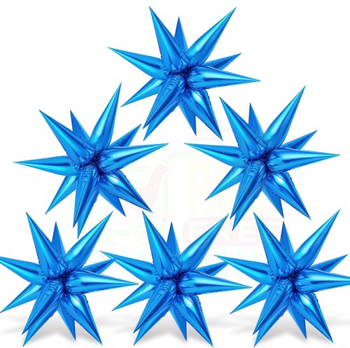 StarBurst Star Explosion Spike Foil Balloons Cone Foil Balloon Xmas Party Decor - Picture 9 of 14