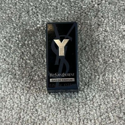 Yves Saint Laurent Y Eau de Parfum Blue Travel Mini Fragrance Mens 0.25oz 7.5ml