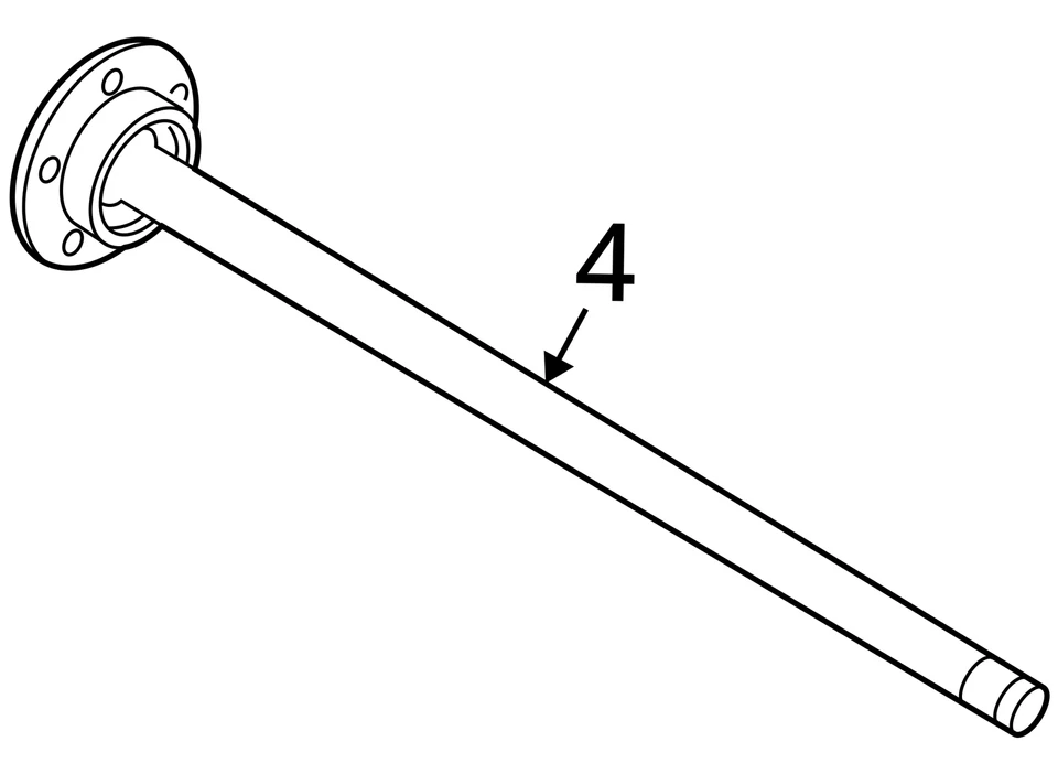 Передний приводной вал оси для Ford Mustang 2005-2009 годов выпуска Cv C/v XBBD9 - Изображение 3 из 3