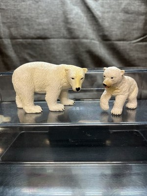 Terra by Battat Polar Bear Family Figurine Set Cub Adult R4