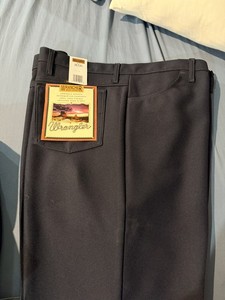 New Wrangler Men's Wrancher Boot Jeans Polyester Stretch Cowboy 50x32 navy blue
