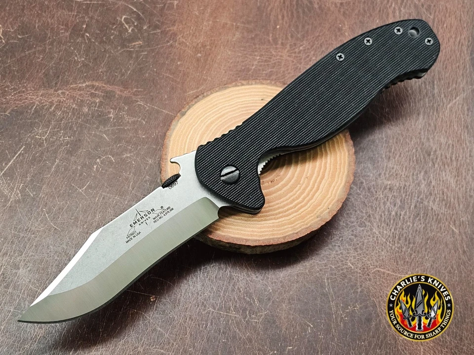 Cuchillos Emerson Patriot G10 escalas curvas hoja SF onda nuevos en caja Foto 2 de 4