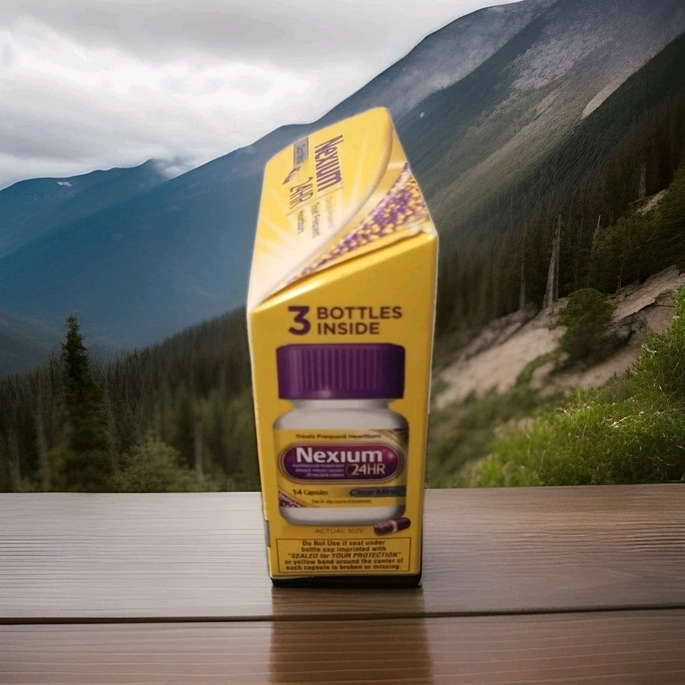 Nexium 24HR лечит частую изжогу прозрачный мини 20 мг 42 карата срок годности 11/27 - Изображение 2 из 4