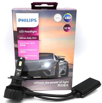 Philips Ultinon Rally 3551 LED H7 12V-24V50W 6500k white light Car Bus Headlight