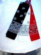 Levi's 3 Piece Bandana Set Red/White/Blue100 Cotton, SEALED NEW,