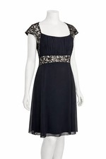 kaleidoscope size 16 lined black dress occasion party smart classic