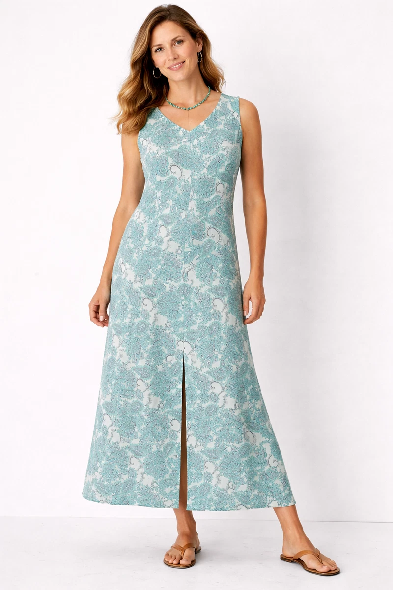 lace up back dress Lace-Up Long Prom Dress with Beaded Sheer-Lace Sides Ice Blue / 10