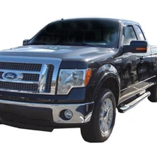 AVS Smoke 3M Tape-On Rain Guard Vent Visors for 2004-2014 Ford F150 2 Piece Set