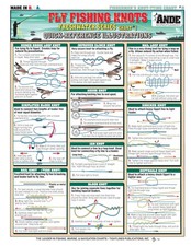 Fly Fishing Knot Tying Chart #5 (Freshwater Series #1) - Waterproof Quick Ref...
