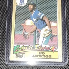 Topps 1987 Future Stars Bo Jackson Royals Rookie #170 Baseball Card. rookie card picture