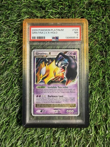 2009 POKEMON TCG PLATINUM GIRATINA LV.X HOLO 124/127 PSA 7 POP 177 (WITH GUARD)