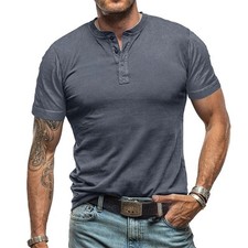 Men's Short-sleeved T-shirt With Round Neck