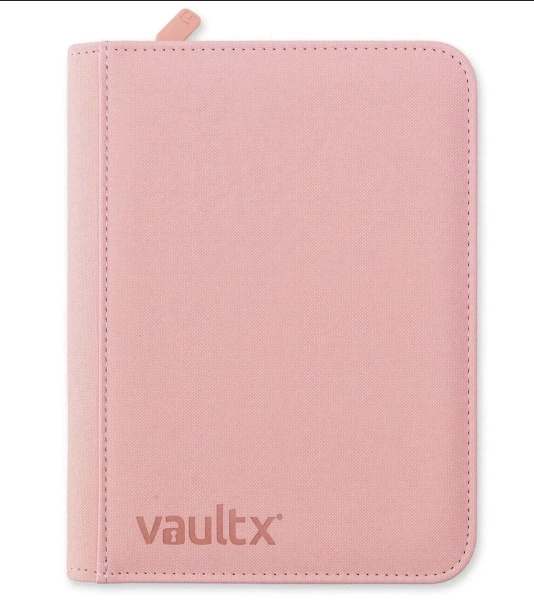 Pink Vault X Just 4-Pocket Exo-Tec Zip Binder - 160 Cards - BRAND