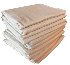 Rare Pure Luxury Belgian Linen Natural Window Curtains Panel Drapes 50x108 Set 2