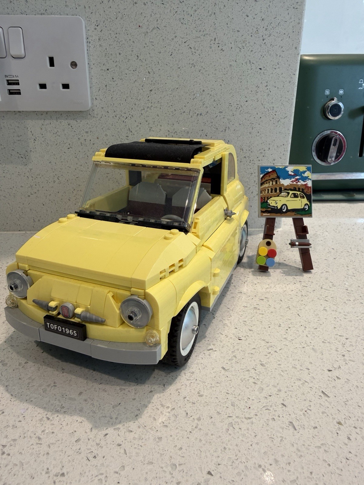Lego Creator Expert Yellow Fiat 500 10271