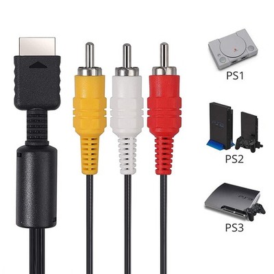 Cavo RCA PS1 PS2 PS3 Cavo AV Composito RCA Per PlayStation Lunghezza 6 Piedi Compatibile 1160856