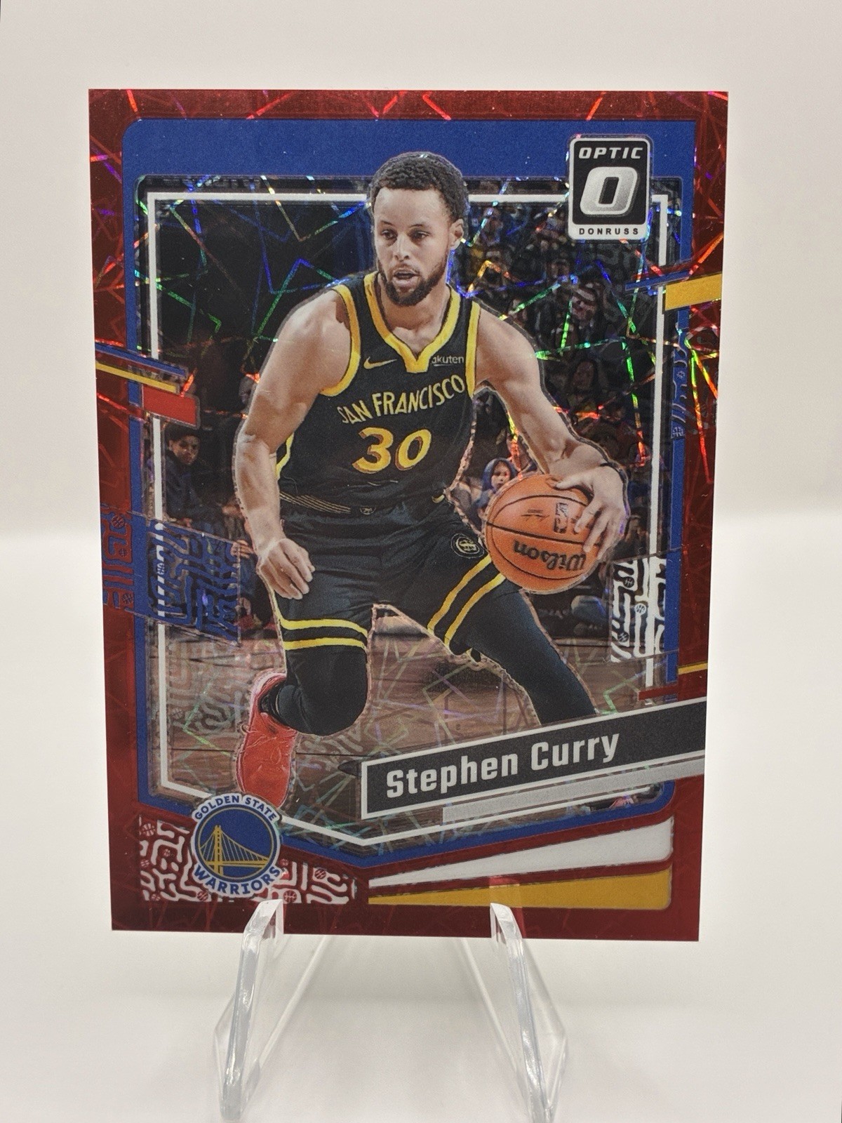 2023-24 Donruss Optic #198 Stephen Curry Red Velocity #/299