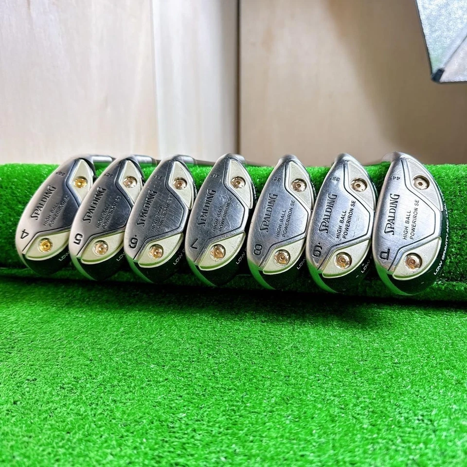 USED SPALDING High Ball Power Utility Iron SE #4-pw 7p Set SR Graphite Shaft Men - Image 2 of 4