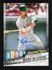 2020 Topps Decades Best Batters Auto 2/5 Mark McGwire #DB-54 Auto 0l2