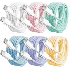 iPhone 15 16 17 Air Pro Max USB-C to C Cable PD Fast Charger Type C Cord 60W lot